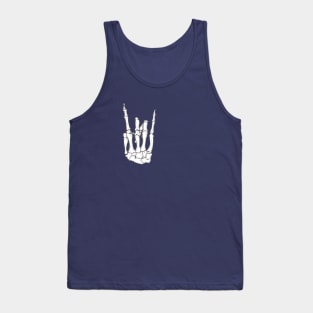 Rock Skeleton Hand Sign Tank Top